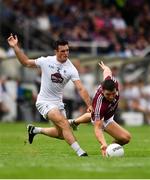 22 July 2018; Damien Comer of Galway in action against Eoin Doyle of Kildare during the GAA Football All-Ireland Senior Championship Quarter-Final Group 1 Phase 2 match between Kildare and Galway at St Conleth's Park in Newbridge, Co Kildare. Photo by Sam Barnes/Sportsfile