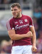 22 July 2018; Damien Comer of Galway reacts after his second half goal was ruled out by referee Seán Hurson for over-carrying during the GAA Football All-Ireland Senior Championship Quarter-Final Group 1 Phase 2 match between Kildare and Galway at St Conleth's Park in Newbridge, Co Kildare. Photo by Piaras Ó Mídheach/Sportsfile