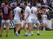 22 July 2018; Daniel Flynn of Kildare leaves the field after being sent off by referee Seán Hurson in the second half during the GAA Football All-Ireland Senior Championship Quarter-Final Group 1 Phase 2 match between Kildare and Galway at St Conleth's Park in Newbridge, Co Kildare. Photo by Piaras Ó Mídheach/Sportsfile