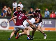 22 July 2018; Niall Kelly of Kildare in action against Johnny Duane, right, and Gareth Bradshaw of Galway during the GAA Football All-Ireland Senior Championship Quarter-Final Group 1 Phase 2 match between Kildare and Galway at St Conleth's Park in Newbridge, Co Kildare. Photo by Sam Barnes/Sportsfile