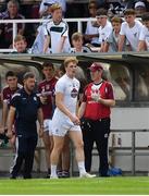 22 July 2018; Daniel Flynn of Kildare leaves the field after being sent off by referee Seán Hurson in the second half during the GAA Football All-Ireland Senior Championship Quarter-Final Group 1 Phase 2 match between Kildare and Galway at St Conleth's Park in Newbridge, Co Kildare. Photo by Piaras Ó Mídheach/Sportsfile
