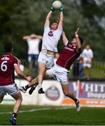 22 July 2018; Niall Kelly of Kildare in action against Johnny Duane, right, and Gareth Bradshaw of Galway during the GAA Football All-Ireland Senior Championship Quarter-Final Group 1 Phase 2 match between Kildare and Galway at St Conleth's Park in Newbridge, Co Kildare. Photo by Sam Barnes/Sportsfile