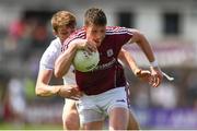 22 July 2018; Gareth Bradshaw of Galway in action against Kevin Feely of Kildare during the GAA Football All-Ireland Senior Championship Quarter-Final Group 1 Phase 2 match between Kildare and Galway at St Conleth's Park in Newbridge, Co Kildare. Photo by Sam Barnes/Sportsfile