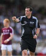 22 July 2018; Referee Seán Hurson during the GAA Football All-Ireland Senior Championship Quarter-Final Group 1 Phase 2 match between Kildare and Galway at St Conleth's Park in Newbridge, Co Kildare. Photo by Sam Barnes/Sportsfile