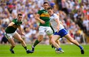 22 July 2018; Niall Kearns of Monaghan in action against Mark Griffin of Kerry during the GAA Football All-Ireland Senior Championship Quarter-Final Group 1 Phase 2 match between Monaghan and Kerry at St Tiernach's Park in Clones, Monaghan. Photo by Brendan Moran/Sportsfile