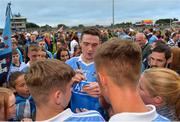 21 July 2018; Brian Fenton of Dublin is surrounded by supporters after the GAA Football All-Ireland Senior Championship Quarter-Final Group 2 Phase 2 match between Tyrone and Dublin at Healy Park in Omagh, Tyrone. Photo by Oliver McVeigh/Sportsfile