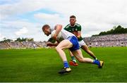 22 July 2018; Colin Walshe of Monaghan in action against Kevin McCarthy of Kerry during the GAA Football All-Ireland Senior Championship Quarter-Final Group 1 Phase 2 match between Monaghan and Kerry at St Tiernach's Park in Clones, Monaghan. Photo by Ramsey Cardy/Sportsfile