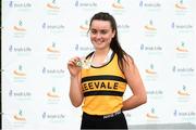 22 July 2018; Aisling Cassidy from Leevale A.C. Co Cork who won the girls under-18 Triple Jump during Irish Life Health National T&F Juvenile Day 3 at Tullamore Harriers Stadium in Tullamore, Co Offaly. Photo by Matt Browne/Sportsfile