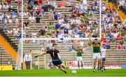 22 July 2018; Rory Beggan of Monaghan kicks a free during the GAA Football All-Ireland Senior Championship Quarter-Final Group 1 Phase 2 match between Monaghan and Kerry at St Tiernach's Park in Clones, Monaghan. Photo by Ramsey Cardy/Sportsfile