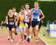 22 July 2018; Aidan Burke from Waterford A.C. who won the boys under-15 1500m during Irish Life Health National T&F Juvenile Day 3 at Tullamore Harriers Stadium in Tullamore, Co Offaly. Photo by Matt Browne/Sportsfile