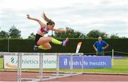 22 July 2018; Seren O'Toole from Galway City Harriers A.C. who won the girls under-17 300m hurdles during Irish Life Health National T&F Juvenile Day 3 at Tullamore Harriers Stadium in Tullamore, Co Offaly. Photo by Matt Browne/Sportsfile