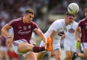 22 July 2018; Eamonn Brannigan of Galway scores a point under pressure from David Hyland of Kildare during the GAA Football All-Ireland Senior Championship Quarter-Final Group 1 Phase 2 match between Kildare and Galway at St Conleth's Park in Newbridge, Co Kildare. Photo by Piaras Ó Mídheach/Sportsfile