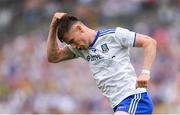 22 July 2018; Karl O’Connell of Monaghan celebrates a point during the GAA Football All-Ireland Senior Championship Quarter-Final Group 1 Phase 2 match between Monaghan and Kerry at St Tiernach's Park in Clones, Monaghan. Photo by Ramsey Cardy/Sportsfile
