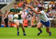 22 July 2018; Mark Griffin of Kerry in action against Drew Wylie of Monaghan during the GAA Football All-Ireland Senior Championship Quarter-Final Group 1 Phase 2 match between Monaghan and Kerry at St Tiernach's Park in Clones, Monaghan. Photo by Philip Fitzpatrick/Sportsfile