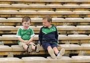 15 July 2018; Limerick supporters Oran Murphy, left, and Tomás Fox, both three years and both from Ballylanders, during the GAA Hurling All-Ireland Senior Championship Quarter-Final match between Kilkenny and Limerick at Semple Stadium, Thurles, Co Tipperary Photo by Ray McManus/Sportsfile