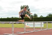 22 July 2018; Cian Dunne from Dundrum South Dublin A.C. on his way to winning the boys under-16 250m   during Irish Life Health National T&F Juvenile Day 3 at Tullamore Harriers Stadium in Tullamore, Co Offaly. Photo by Matt Browne/Sportsfile