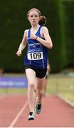22 July 2018; Fiona Dillon from Thomastown A.C. Co Kilkenny who won the girls under-15 1500m during Irish Life Health National T&F Juvenile Day 3 at Tullamore Harriers Stadium in Tullamore, Co Offaly. Photo by Matt Browne/Sportsfile