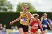 22 July 2018; Lauren McCourt from Bandon A.C. Co Cork who won the girls under-17 200m during Irish Life Health National T&F Juvenile Day 3 at Tullamore Harriers Stadium in Tullamore, Co Offaly. Photo by Matt Browne/Sportsfile