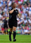 22 July 2018; Referee Maurice Deegan during the GAA Football All-Ireland Senior Championship Quarter-Final Group 1 Phase 2 match between Monaghan and Kerry at St Tiernach's Park in Clones, Monaghan. Photo by Brendan Moran/Sportsfile