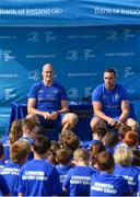 25 July 2018; Leinster's Devin Toner and Jack Conan with camp participants during the Bank of Ireland Leinster Rugby Summer Camp at Cill Dara RFC in Kildare. Photo by Seb Daly/Sportsfile