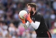 22 July 2018; Kildare goalkeeper Mark Donnellan during the GAA Football All-Ireland Senior Championship Quarter-Final Group 1 Phase 2 match between Kildare and Galway at St Conleth's Park in Newbridge, Co Kildare. Photo by Piaras Ó Mídheach/Sportsfile
