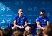 25 July 2018; Leinster's Devin Toner and Jack Conan with camp participants during the Bank of Ireland Leinster Rugby Summer Camp at Cill Dara RFC in Kildare. Photo by Seb Daly/Sportsfile