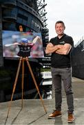 25 July 2018; In attendance at the launch of the EirGrid Moments in Time competition is former Galway hurler Damien Hayes with his chosen GAA Moment in Time. EirGrid, now in its third year as the official timing partner to the GAA, works closely with communities around Ireland every day and the organisation wants to ensure that these communities have a chance to benefit because of their partnership with the GAA. EirGird is calling on all GAA supporters throughout the country to submit their favourite image of a GAA Moment in Time be it on the pitch as a player, as a volunteer in a club or as a supporter on the side line to be in with a chance to win a digital clock and scoreboard for their club. For information on how to enter please see www.eirgridgroup.com. Photo by Sam Barnes/Sportsfile