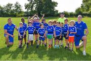 25 July 2018; Leinster's Jack Conan, left, and Devin Toner, right, with camp participants during the Bank of Ireland Leinster Rugby Summer Camp at Cill Dara RFC in Kildare. Photo by Seb Daly/Sportsfile