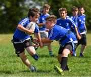 25 July 2018; Camp participants in action during the Bank of Ireland Leinster Rugby Summer Camp at Cill Dara RFC in Kildare. Photo by Seb Daly/Sportsfile
