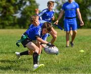 25 July 2018; Camp participants in action during the Bank of Ireland Leinster Rugby Summer Camp at Cill Dara RFC in Kildare. Photo by Seb Daly/Sportsfile