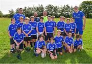 25 July 2018; Leinster's Jack Conan, left, and Devin Toner with camp participants during the Bank of Ireland Leinster Rugby Summer Camp at Cill Dara RFC in Kildare. Photo by Seb Daly/Sportsfile