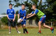 25 July 2018; Participants during the Bank of Ireland Leinster Rugby Summer Camp at Clondalkin RFC in Dublin. Photo by David Fitzgerald/Sportsfile