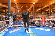 25 July 2018; Dillian Whyte during a public workout event at Westfield Stratford City prior his Heavyweight contest against Joseph Parker in London. Photo by Stephen McCarthy/Sportsfile
