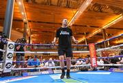 25 July 2018; Joseph Parker during a public workout event at Westfield Stratford City prior his Heavyweight contest against Dillian Whyte in London. Photo by Stephen McCarthy/Sportsfile