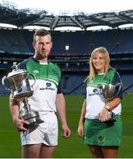 26 July 2018; Tadhg Haran of Galway and Susan Earner of Galway in attendance at the 2018 M Donnelly Poc Fada All Ireland Final Launch & Draw in Croke Park, Dublin. Photo by David Fitzgerald/Sportsfile