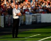 26 July 2018; Dundalk manager Stephen Kenny during the UEFA Europa League 2nd Qualifying Round First Leg match between Dundalk and AEK Larnaca at Oriel Park in Dundalk, Co. Louth. Photo by Seb Daly/Sportsfile