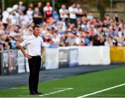 26 July 2018; Dundalk manager Stephen Kenny during the UEFA Europa League 2nd Qualifying Round First Leg match between Dundalk and AEK Larnaca at Oriel Park in Dundalk, Co. Louth. Photo by Seb Daly/Sportsfile