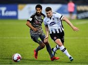 26 July 2018; Patrick McEleney of Dundalk in action against Nacho Cases of AEK Larnaca during the UEFA Europa League 2nd Qualifying Round First Leg match between Dundalk and AEK Larnaca at Oriel Park in Dundalk, Co. Louth. Photo by Seb Daly/Sportsfile