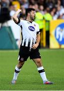 26 July 2018; Patrick Hoban of Dundalk reacts during the UEFA Europa League 2nd Qualifying Round First Leg match between Dundalk and AEK Larnaca at Oriel Park in Dundalk, Co. Louth. Photo by Seb Daly/Sportsfile