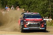 27 July 2018; Craig Breen of Ireland and Scott Martin of Great Britain in their Citroën C3 WRC on Stage 4, Assamaki, during Round 8 of the FIA World Rally Championship in Finland. Photo by Philip Fitzpatrick/Sportsfile