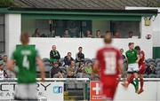 27 July 2018; Members of the media look on during the SSE Airtricity League Premier Division match between Bray Wanderers and Cork City at the Carlisle Grounds in Bray, Co Wicklow. Photo by Piaras Ó Mídheach/Sportsfile