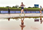 28 July 2018; Sarah Glennon of Mullingar Harriers A.C. Co. Westmeath, competing in the Senior Women 5km Walk event during the Irish Life Health National Senior T&F Championships Day 1 at Morton Stadium in Santry, Dublin. Photo by Sam Barnes/Sportsfile