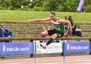 28 July 2018; Thomas Barr of Ferrybank A.C., Co. Waterford, competing in the Senior Men 400mH event during the Irish Life Health National Senior T&F Championships Day 1 at Morton Stadium in Santry, Dublin. Photo by Sam Barnes/Sportsfile