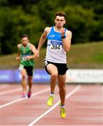 28 July 2018; Adam Murphy of St. Laurence O'Toole A.C., Co. Carlow competing in the Senior Men 200m  event during the Irish Life Health National Senior T&F Championships Day 1 at Morton Stadium in Santry, Dublin. Photo by Sam Barnes/Sportsfile