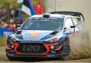 28 July 2018; theirry Neuville of Belgium and Nicolas Gilsoul of Belgium in their Hyundai i20 Coupe WRC in action during Stage 17, Kakaristo, during Round 8 of the FIA World Rally Championship in Jyväskylä, Finland. Photo by Philip Fitzpatrick/Sportsfile