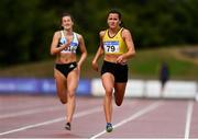 28 July 2018; Phil Healy of Bandon A.C., Co. Cork, right, on her way to winning the Senior Women 200m event during the Irish Life Health National Senior T&F Championships Day 1 at Morton Stadium in Santry, Dublin. Photo by Sam Barnes/Sportsfile
