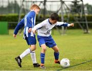 28 July 2018; Action from Newbridge Town against Navan Cosmos, during Ireland's premier underaged soccer tournament, the Volkswagen Junior Masters. The competition sees U13 teams from around Ireland compete for the title and a €2,500 prize for their club, over the days of July 28th and 29th, at AUL Complex in Dublin. Photo by Seb Daly/Sportsfile