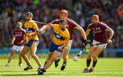 28 July 2018; Jack Browne of Clare in action against Jonathan Glynn of Galway during the GAA Hurling All-Ireland Senior Championship semi-final match between Galway and Clare at Croke Park in Dublin. Photo by Ray McManus/Sportsfile