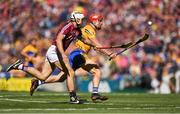 28 July 2018; John Conlon of Clare in action against Daithi Burke of Galway during the GAA Hurling All-Ireland Senior Championship semi-final match between Galway and Clare at Croke Park in Dublin. Photo by David Fitzgerald/Sportsfile
