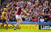 28 July 2018; Conor Cooney of Galway scores a goal in the 15th minute during the GAA Hurling All-Ireland Senior Championship semi-final match between Galway and Clare at Croke Park in Dublin. Photo by Ray McManus/Sportsfile
